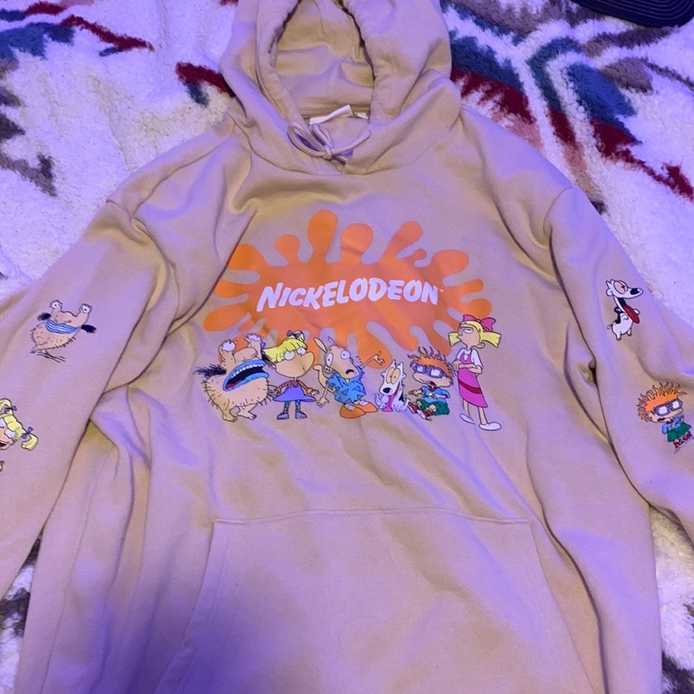 Rugrats Light tan hoodie size Large